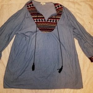 VINTAGE AZTEC Top by Velzera 3X